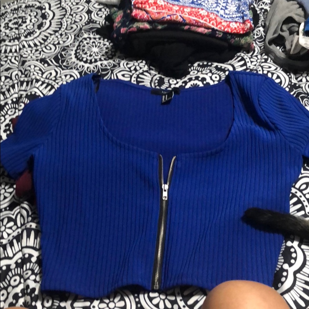 Royal blue top